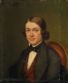 Portrait of the Composer Robert Schumann (1810-1856), 1842. Creator: Collière, Lucienne (1785-1847)