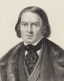 Portrait of the Composer Robert Schumann (1810-1856). Creator: Anonymous