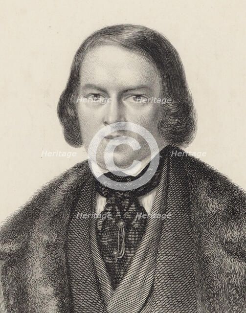 Portrait of the Composer Robert Schumann (1810-1856). Creator: Anonymous.