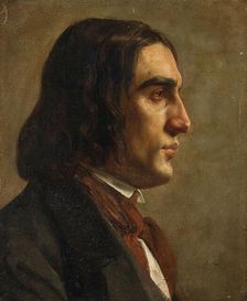 Portrait of the Composer Robert Schumann (1810-1856), c. 1840. Creator: Anonymous