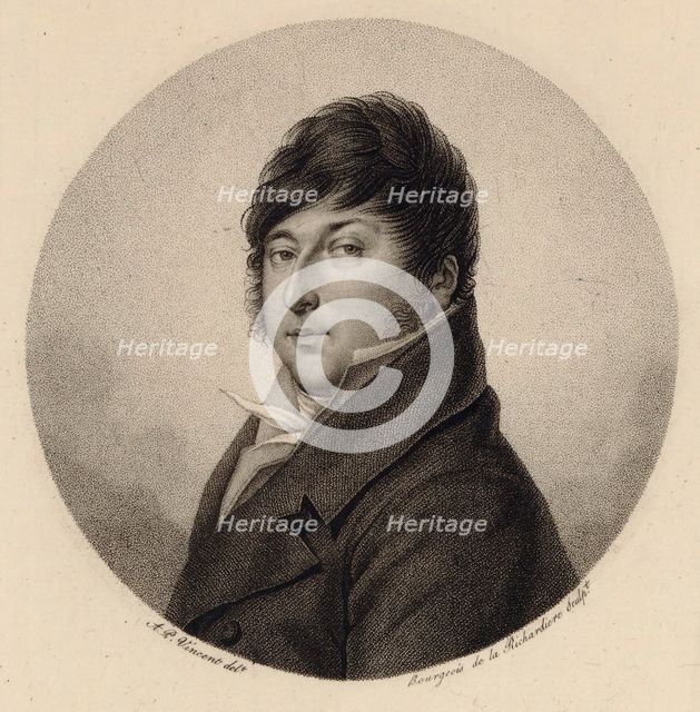 Portrait of the composer Rodolphe Kreutzer (1766-1831). Creator: Bourgeois de la Richardière, Antoine-Achille (1777-1838).