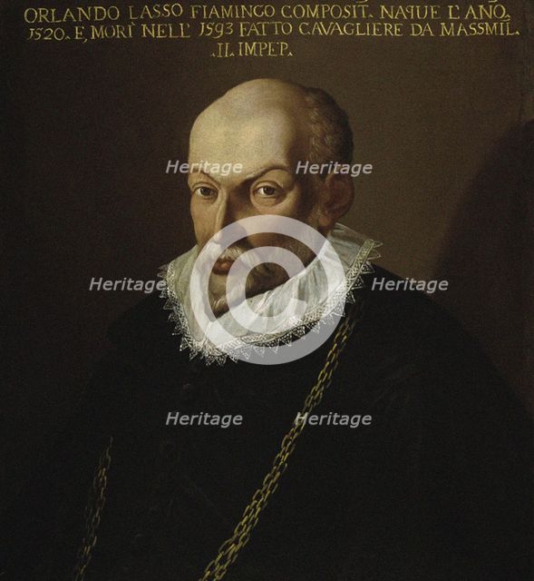 Portrait of the composer Roland de Lassus (1532-1594). Creator: Anonymous.