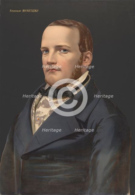 Portrait of the composer Stanislaw Moniuszko (1819-1872). Creator: Lafosse, Jean-Baptiste Adolphe (1810-1879).