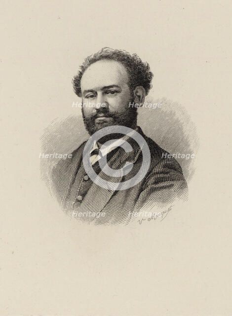 Portrait of the composer Samuel David (1836-1895), 1890. Creator: Mocquet, V.  .