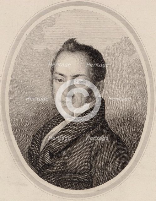 Portrait of the Composer Saverio Mercadante (1795-1870). Creator: Anonymous.