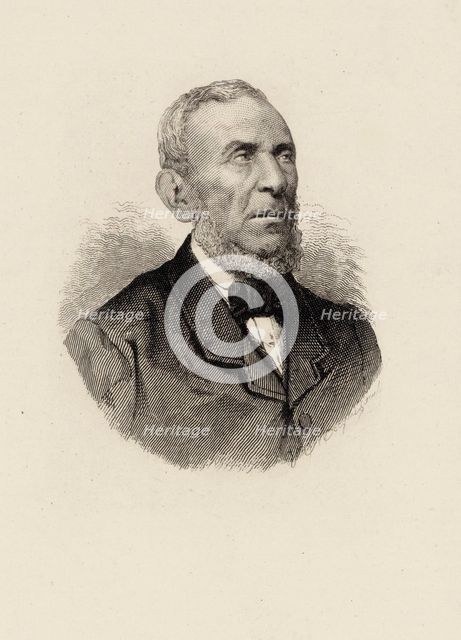Portrait of the Composer Saverio Mercadante (1795-1870). Creator: Anonymous.