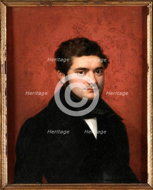 Portrait of the Composer Saverio Mercadante (1795-1870). Creator: Bezzuoli, Giuseppe (1784-1855).