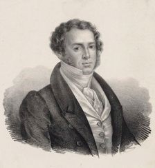 Portrait of the Composer Saverio Mercadante (1795-1870). Creator: Gozzini, Giuseppe (1806-1886)