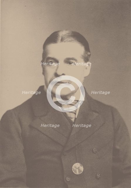 Portrait of the Composer Sir Arthur Sullivan (1842-1900), 1880s. Creator: Photo studio Elliott & Fry, London  .