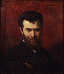 Portrait of the composer Sir Isidor George Henschel (1850-1934), 1880. Creator: Moscheles, Felix (1833-1917)