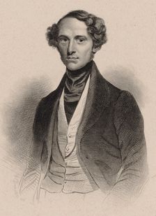 Portrait of the composer Theodor Döhler (1814-1856), First half of the 19th cent.