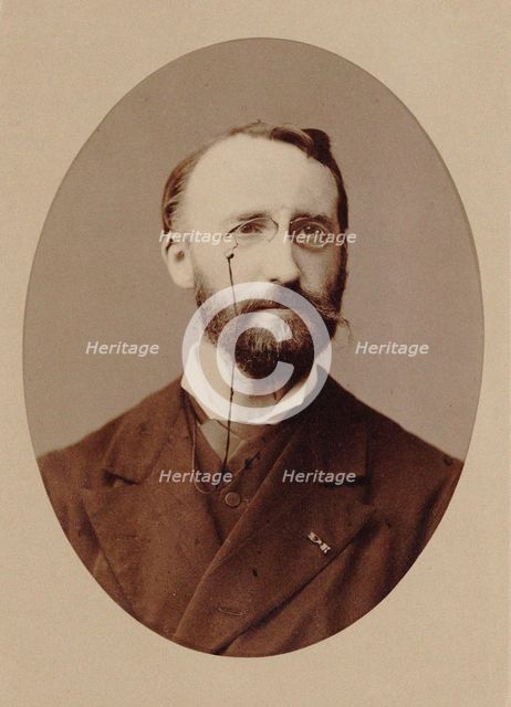 Portrait of the composer Théodore Dubois (1837-1924), 1875. Creator: Petit, Pierre (1598-1677).