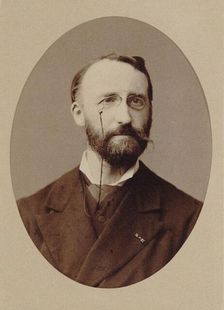 Portrait of the composer Théodore Dubois (1837-1924), 1875. Creator: Petit, Pierre (1598-1677)