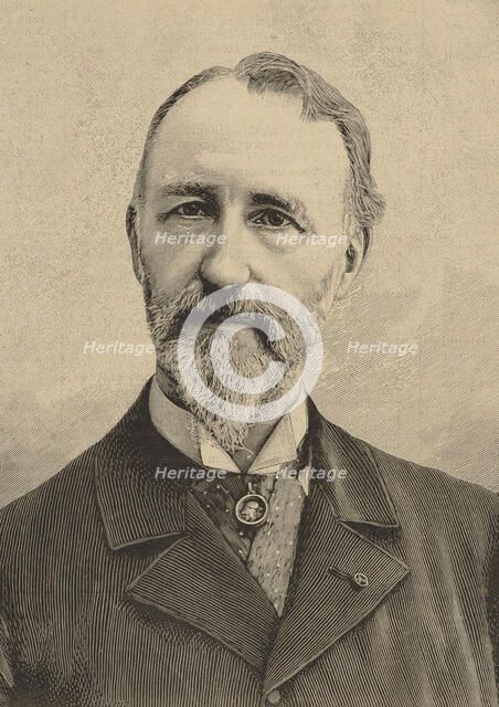 Portrait of the composer Théodore Dubois (1837-1924), 1896. Creator: Navellier, Narcisse (active 1850s-1870s).