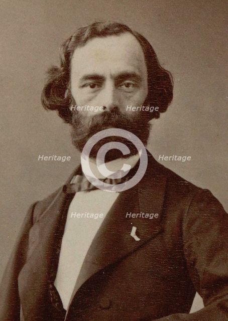 Portrait of the composer Théophile Semet (1824-1888). Creator: Photo studio Nadar.