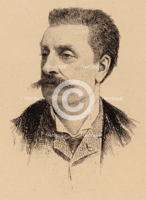 Portrait of the Composer Victorin de Joncières (1839-1903). Creator: Anonymous.