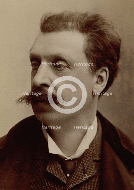 Portrait of the Composer Victorin de Joncières (1839-1903). Creator: Photo studio Nadar.