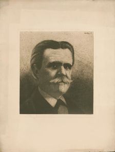 Portrait of the composer Vincent d'Indy (1851-1931), 1910. Creator: Bern-Klene (Klene), Bernardus Henricus (1870-1930)