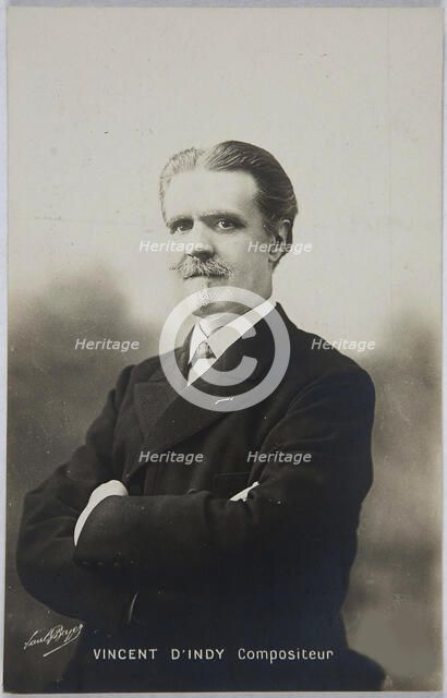 Portrait of the composer Vincent d'Indy (1851-1931), ca 1904-1906. Creator: Boyer, Paul (1861-1908).