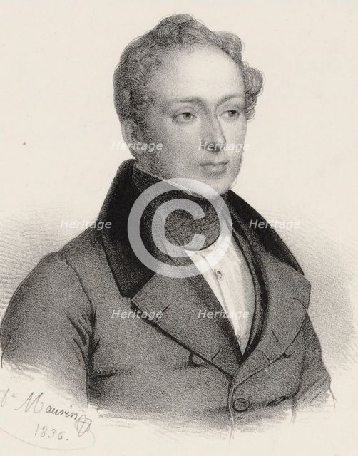 Portrait of the composer Vincenzo Bellini (1801-1835), 1835.