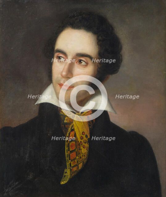 Portrait of the composer Vincenzo Bellini (1801-1835). Creator: Vernet, Horace (1789-1863).