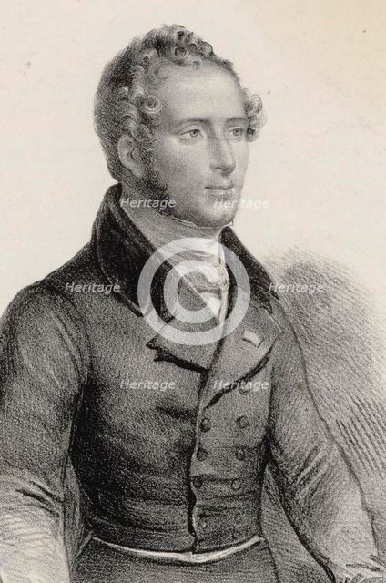 Portrait of the composer Vincenzo Bellini (1801-1835), Early 1830s.