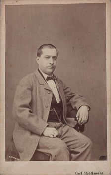 Portrait of the Composer Vincenzo Fioravanti (1799-1877), c. 1850. Creator: Mahlknecht, Carl (Karl) (1810-1893)