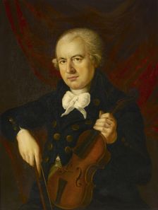 Portrait of the composer Wilhelm Cramer (1746-1799). Creator: Hickel, Anton (1745-1798)