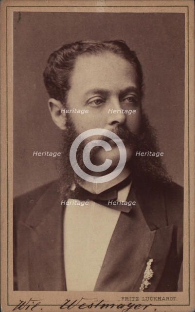 Portrait of the composer Wilhelm Westmeyer (1829-1880). Creator: Luckhardt, Fritz (1843-1894).