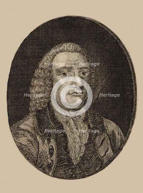 Portrait of the Composer William Tans'ur (1706-1783) , 1760. Creator: Anonymous.