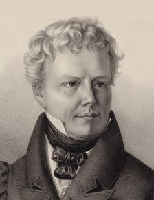 Portrait of the Composer Xaver Schnyder von Wartensee (1786-1868) , 1832. Creator: Anonymous