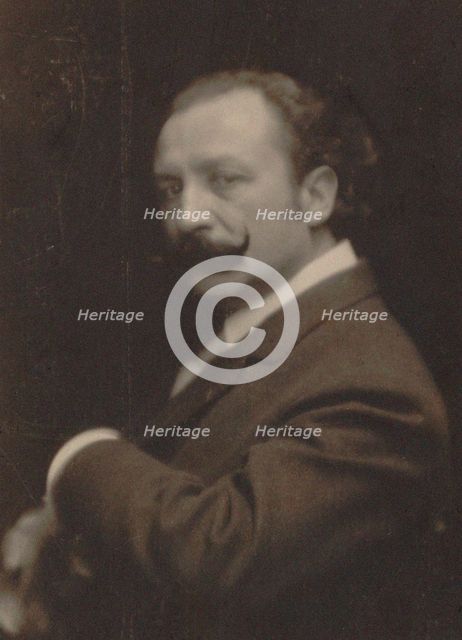 Portrait of the Composer Xavier Leroux (1863-1919), 1910. Creator: Photo studio Paul Berger.