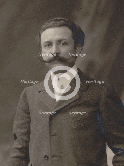 Portrait of the Composer Xavier Leroux (1863-1919), c. 1910. Creator: Anonymous.