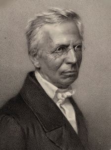 Portrait of the composert and organist Eduard Grell (1800-1886), 1865