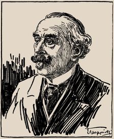 Portrait of the conductor and composer Carl Wilhelm Drescher (1850-1925). Creator: Tuszynski, Ladislaus (1876-1943)