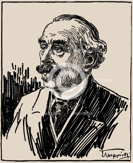 Portrait of the conductor and composer Carl Wilhelm Drescher (1850-1925). Creator: Tuszynski, Ladislaus (1876-1943).