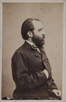 Portrait of the conductor and composer Angelo Mariani (1821-1873). Creator: Photo studio Giulio Rossi & Giovan Battista Sciutto