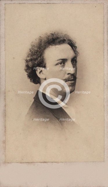 Portrait of the conductor and composer Asger Hamerik (1843-1923), 1860. Creator: Photo studio François-Joseph Delintraz.