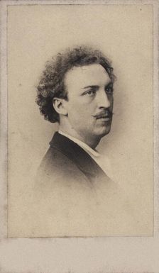 Portrait of the conductor and composer Asger Hamerik (1843-1923), 1860. Creator: Photo studio François-Joseph Delintraz