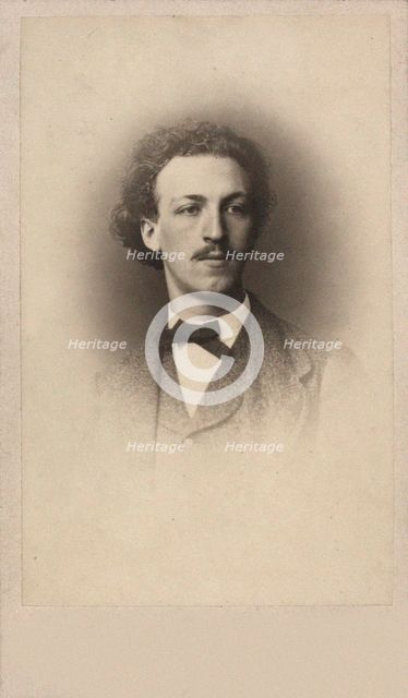Portrait of the conductor and composer Asger Hamerik (1843-1923), 1865. Creator: Photo studio François-Joseph Delintraz.