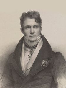 Portrait of the conductor and composer Gaspare Spontini (1774-1851), 1830. Creator: Grevedon, Pierre Louis Henri (1776-1860)