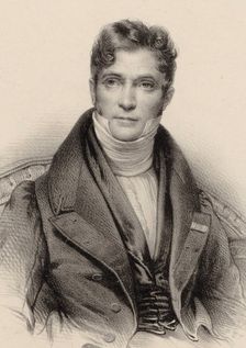 Portrait of the conductor and composer Gaspare Spontini (1774-1851), ca 1844. Creator: Anonymous