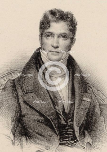 Portrait of the conductor and composer Gaspare Spontini (1774-1851), ca 1844. Creator: Anonymous.