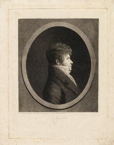 Portrait of the conductor and composer Gaspare Spontini (1774-1851). Creator: Quenedey, Edmé (1756-1830)