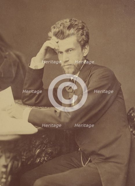 Portrait of the conductor and composer Eduard Nápravník (1839-1916), 1870s.