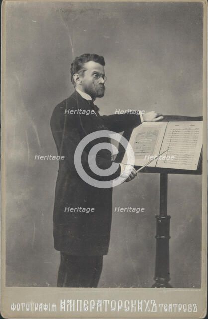 Portrait of the conductor and composer Eduard Nápravník (1839-1916). Creator: Anonymous.