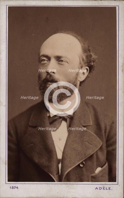 Portrait of the conductor and composer Felix Otto Dessoff (1835-1892) , 1874. Creator: Photo studio Adele Perlmutter.