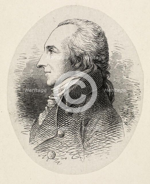 Portrait of the conductor and composer Friedrich Ludwig Aemilius Kunzen (1761-1817), 1872. Creator: Hansen, Hans Peter (1829-1899).