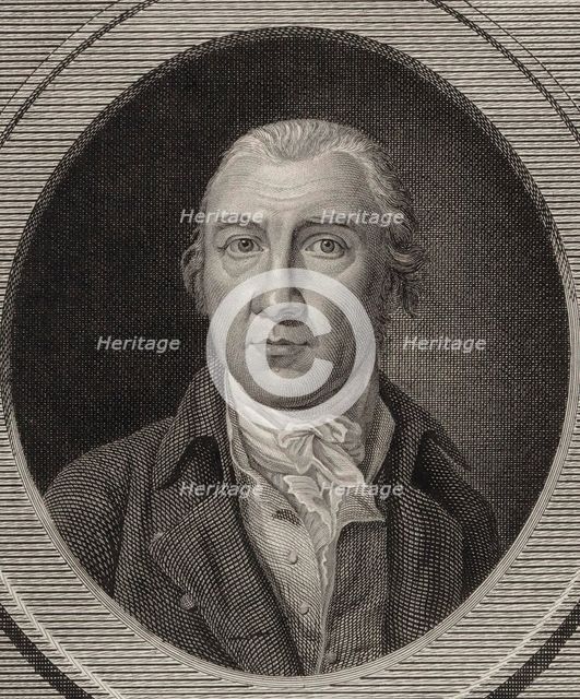 Portrait of the conductor and composer Karl Friedrich Zelter (1758-1832), c. 1810. Creator: Bardou, Paul Joseph (1745-1814).