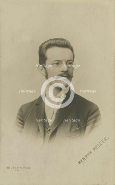 Portrait of the conductor and composer Henryk Melcer-Szczawinski (1869-1928), before 1905. Creator: Anonymous.